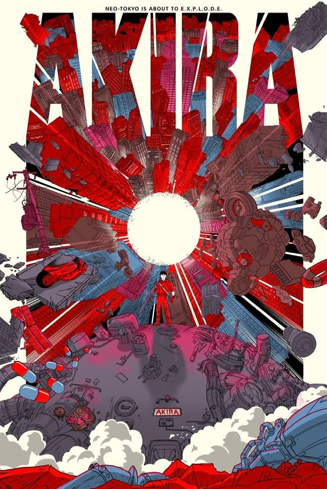 Akira – Neo Tokyo Screenprint – Hireillo